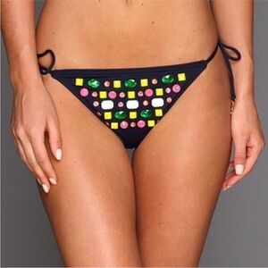 Juicy Couture Flirt String Bikini Bottom Regal Swim L